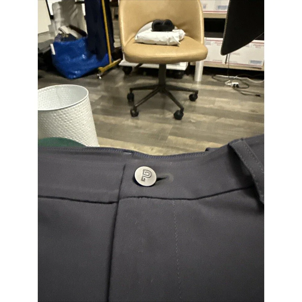 Public Rec Gamechanger 5-Pocket Performance Chino Pants 38x28 Fit 38x27 Gray